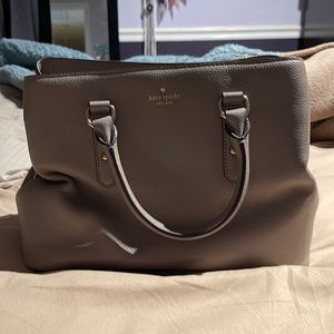 Kate Spade purse, grey lavender color